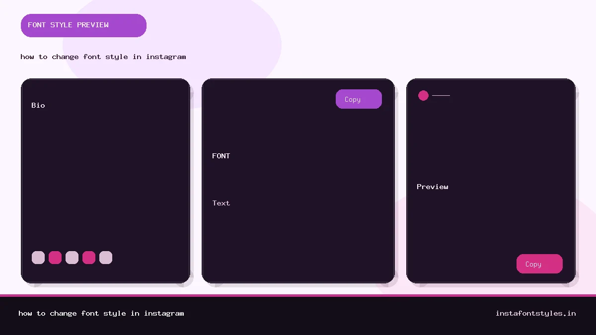 how to change font style in instagram