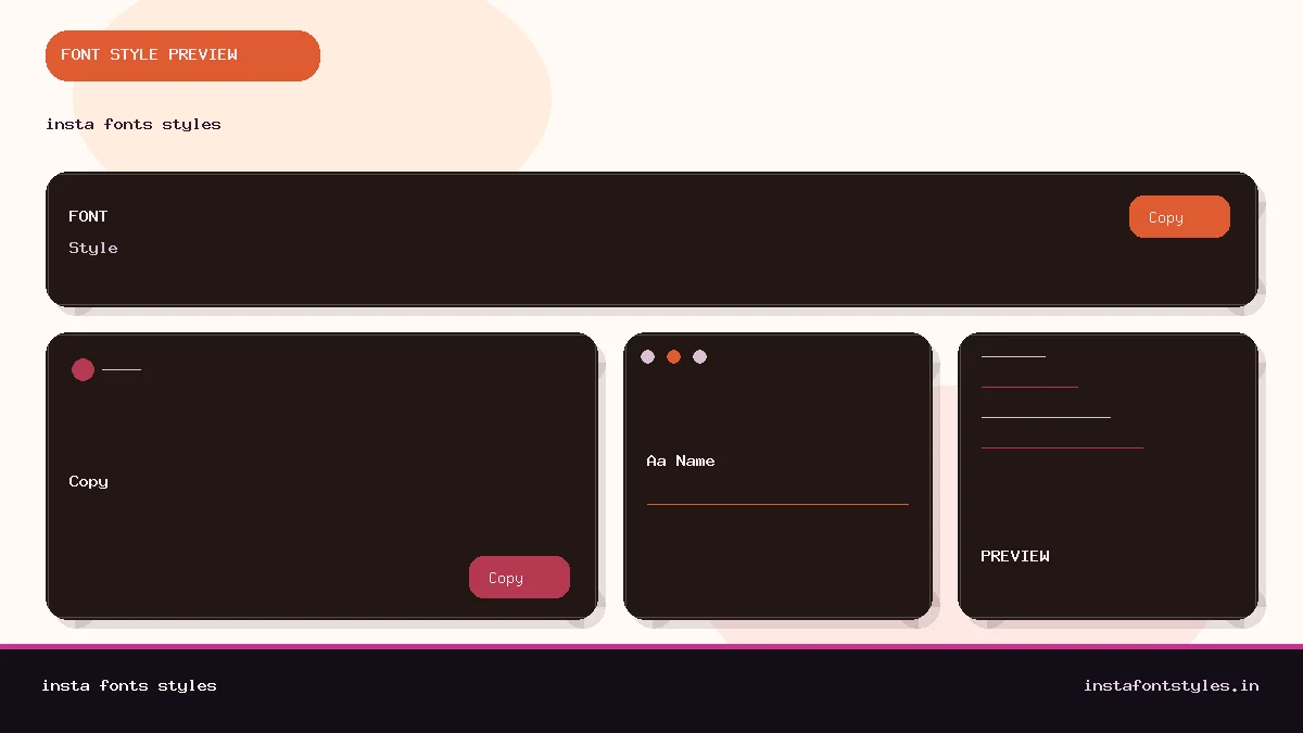 insta fonts styles