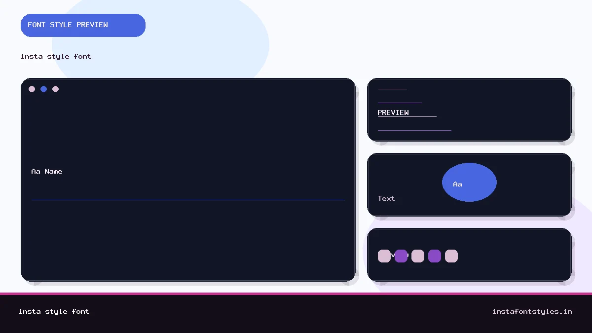 insta style font