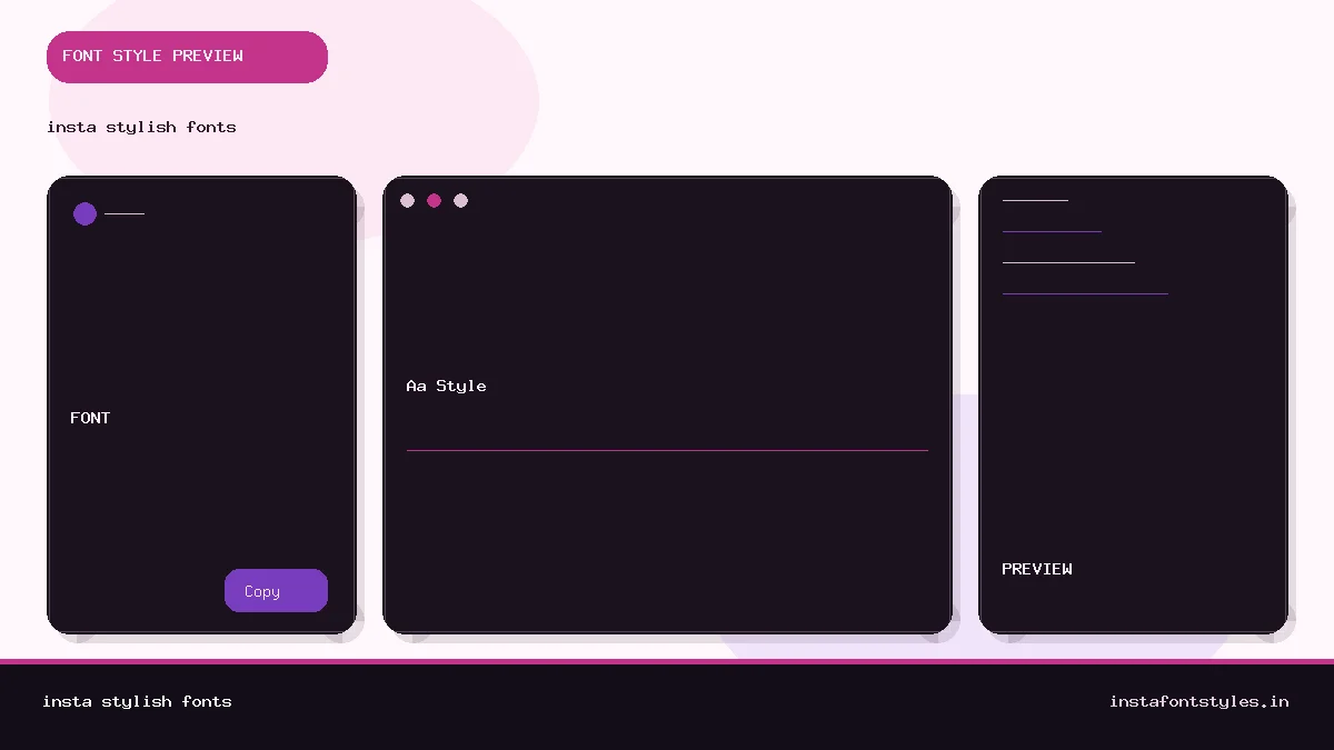 insta stylish fonts