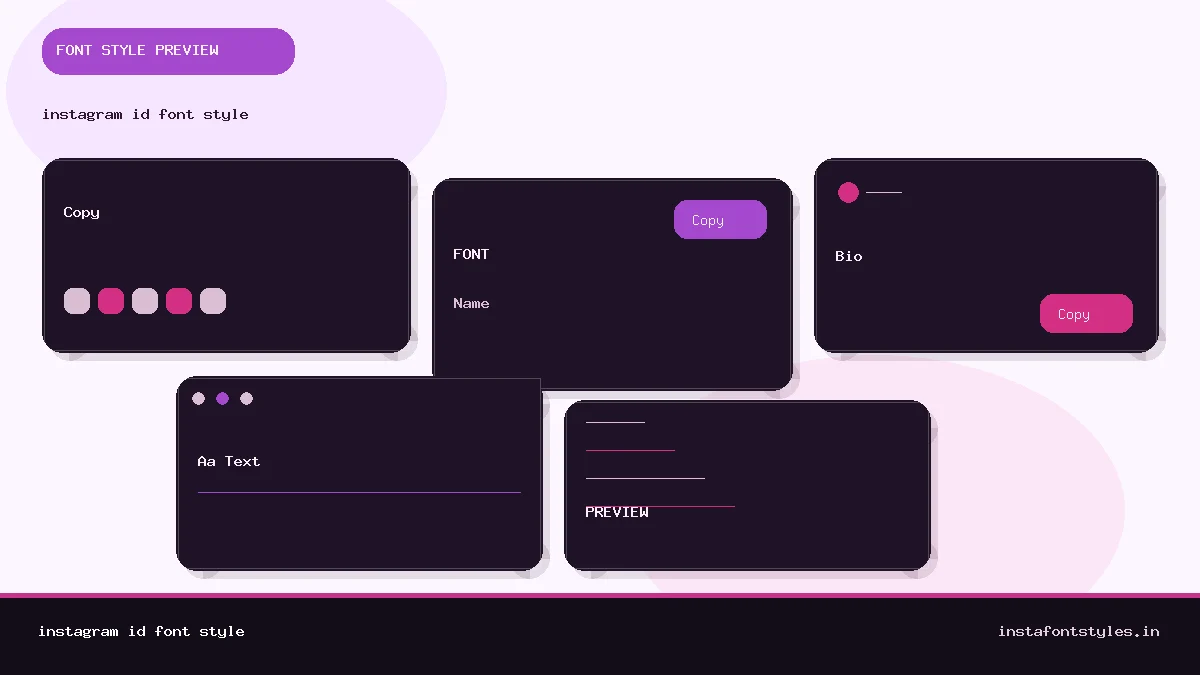 instagram id font style